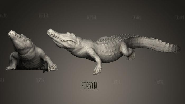 Krokodil 3d stl модель для ЧПУ